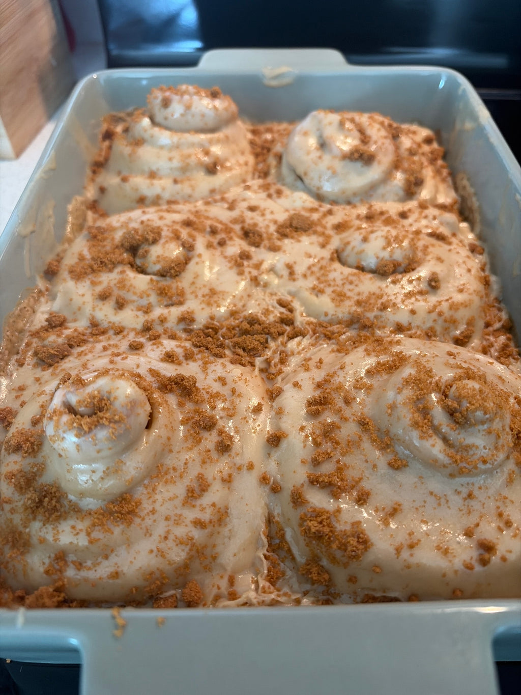 Cookie butter cinnamon rolls
