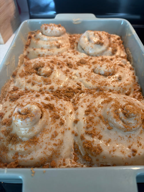 Cookie butter cinnamon rolls